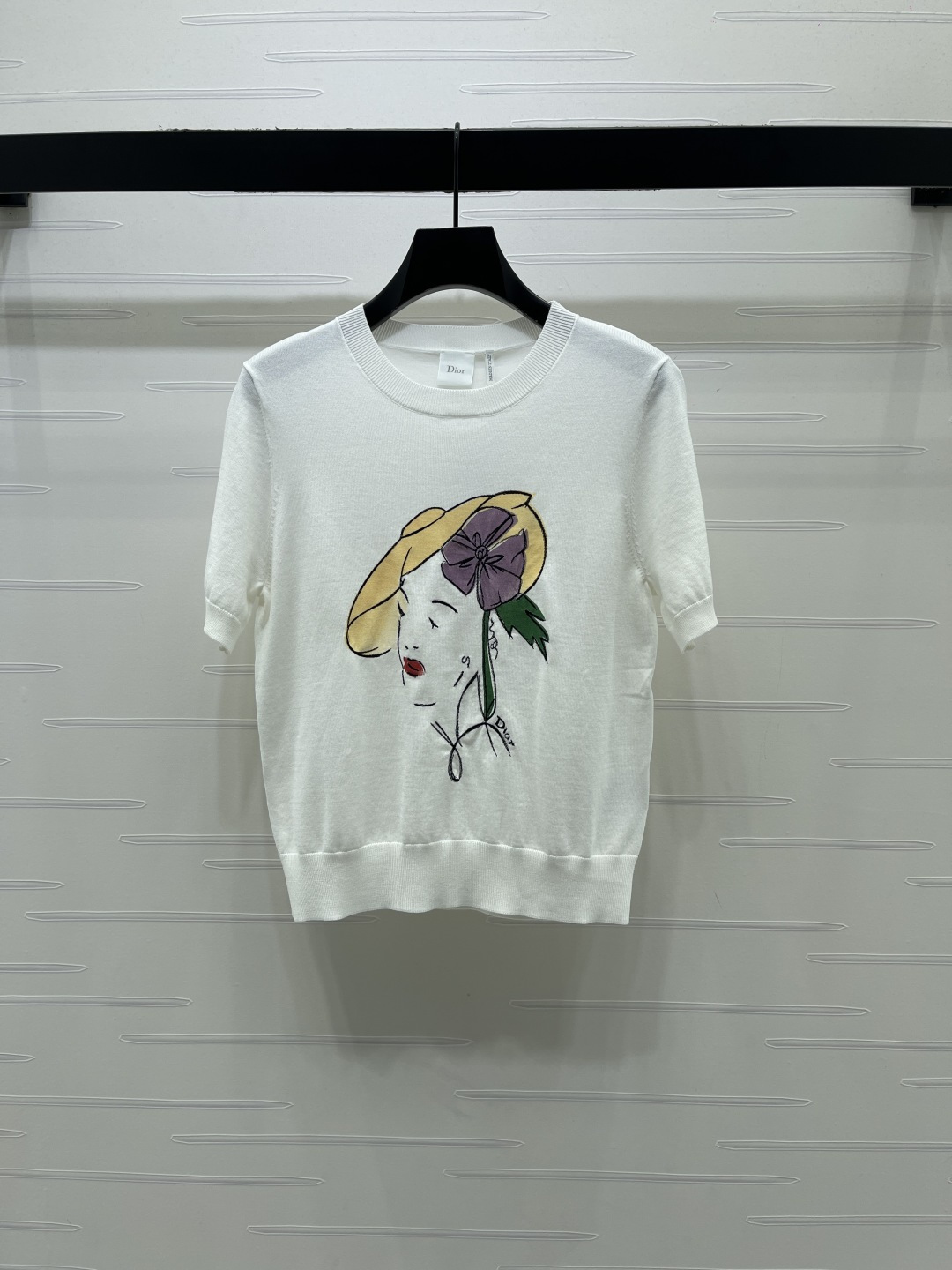 ディオール グラフィックプリント ニットTシャツ 詳細画像 3