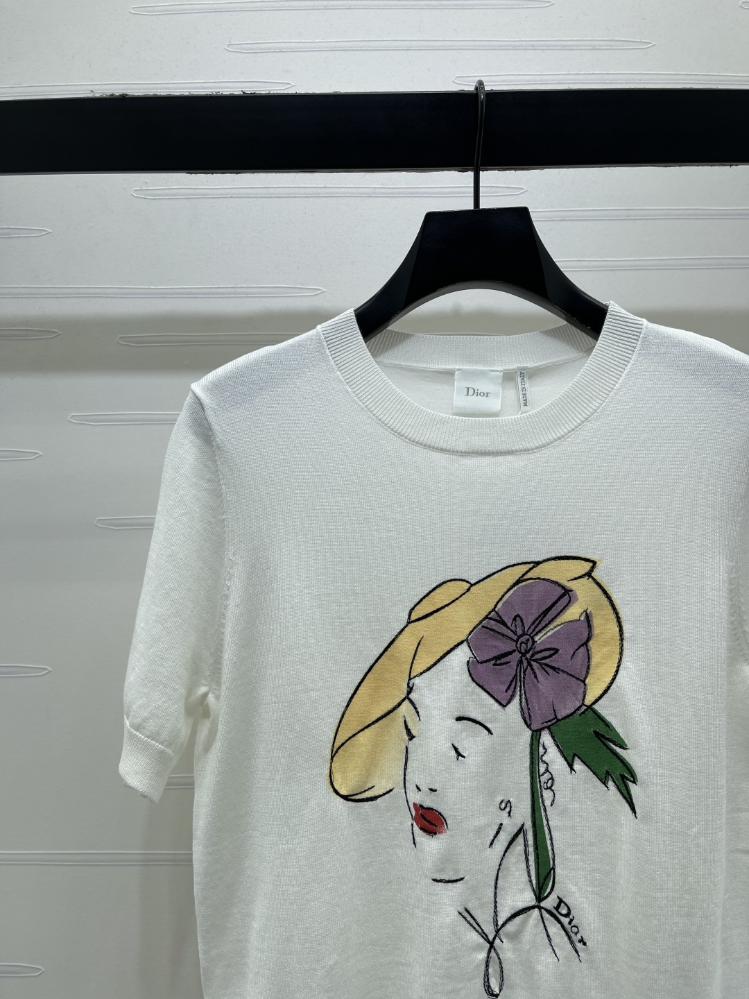 ディオール グラフィックプリント ニットTシャツ 画像 5