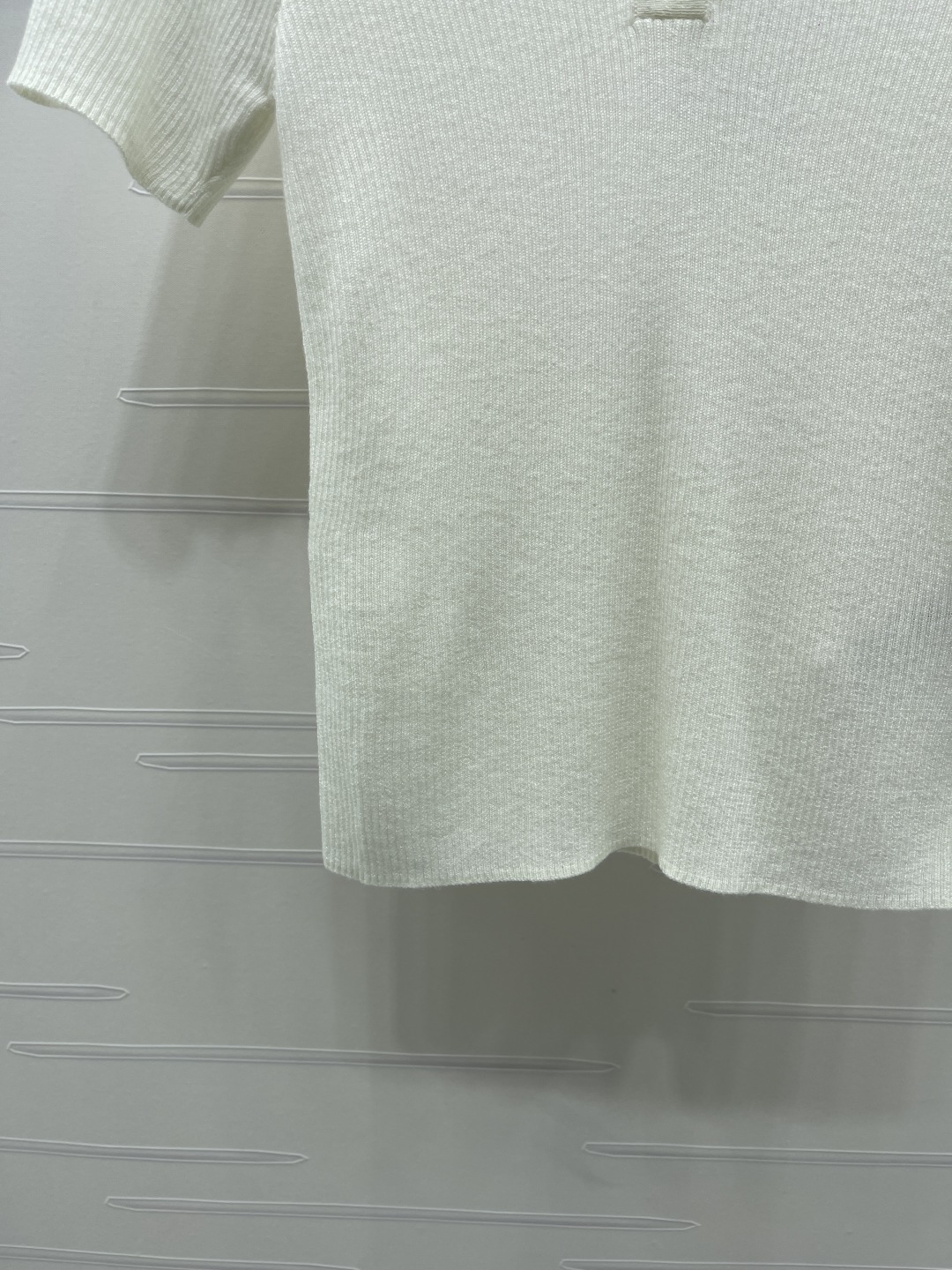 ヴァレンティノ ロゴ刺繍 襟付き Vネック ニットポロシャツ 画像 6