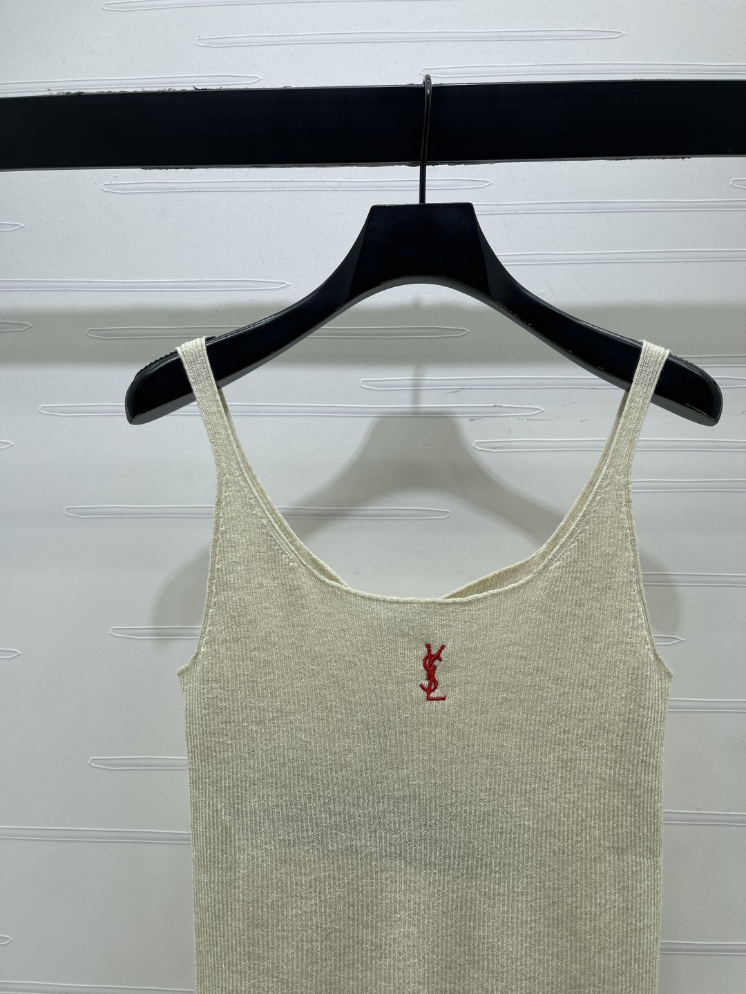 サンローラン グラフィックプリント ロゴ刺繍 ノースリーブ ニットタンクトップ 画像 5