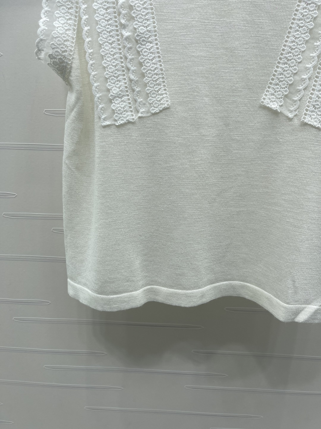 ロエベ グラフィックプリント フローラル ロゴ刺繍 レーストリム ニットタンクトップ 画像 6