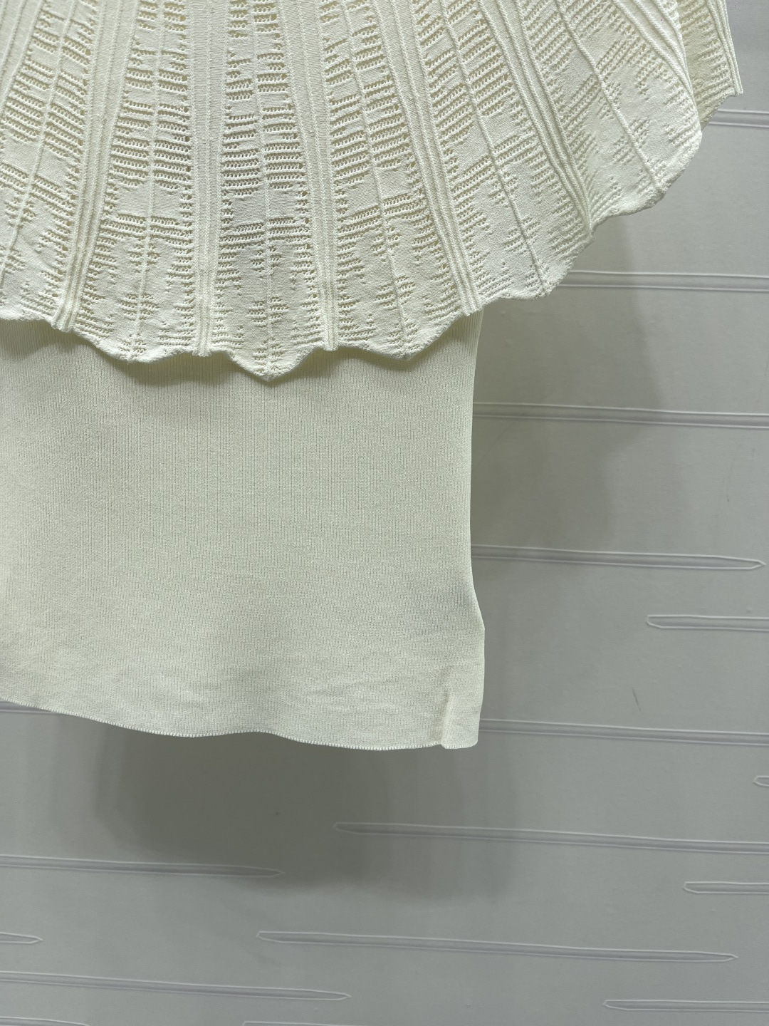 ミュウミュウ ロゴ刺繍 ニットTシャツ 画像 7