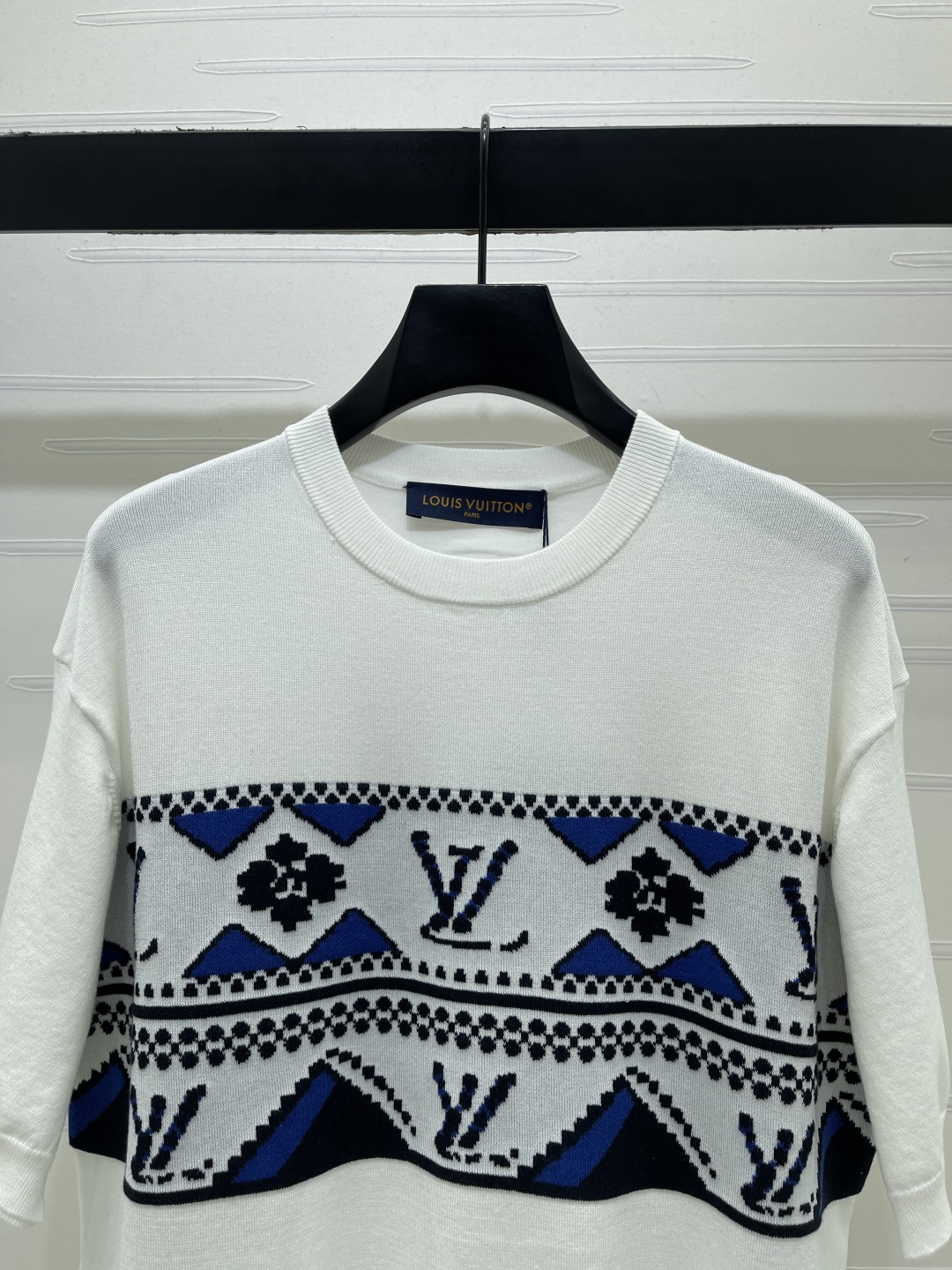 ルイ・ヴィトン グラフィックプリント ロゴ刺繍 ニットTシャツ 画像 5