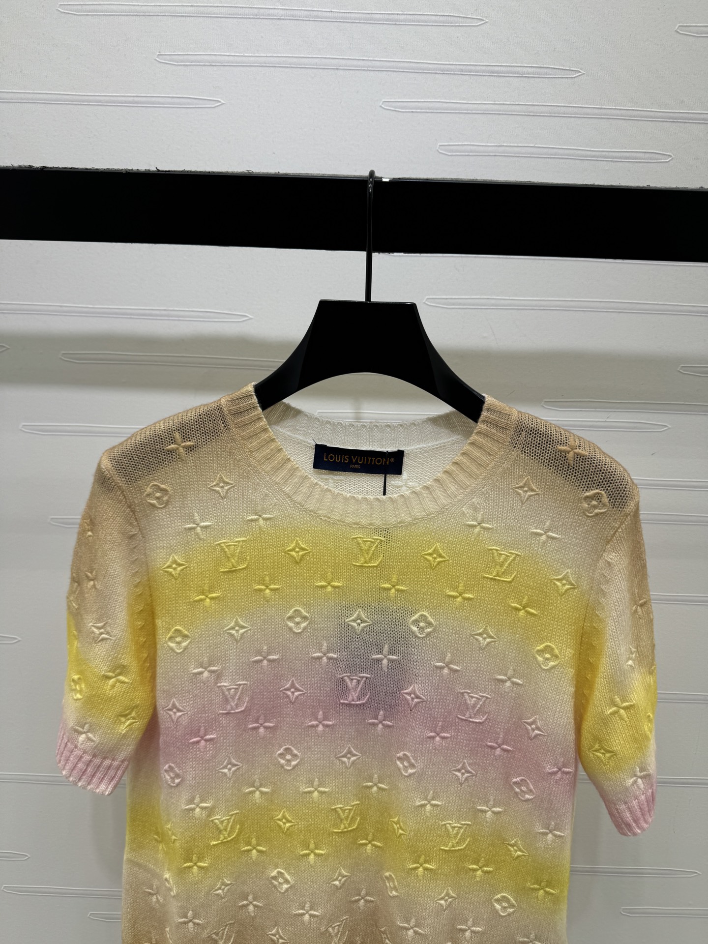 ルイ・ヴィトン ロゴ刺繍 ジャカード ニットTシャツ 画像 5