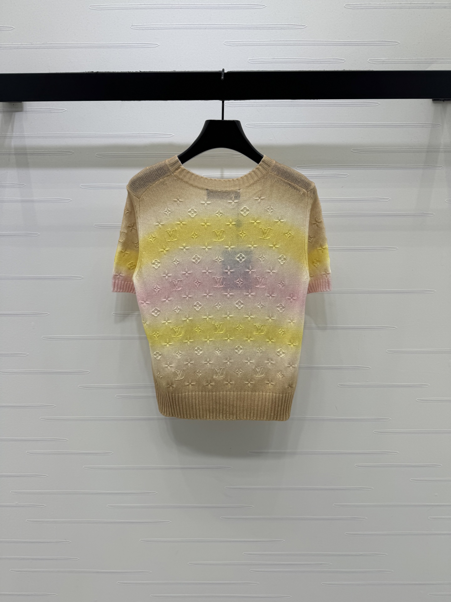 ルイ・ヴィトン ロゴ刺繍 ジャカード ニットTシャツ 画像 9