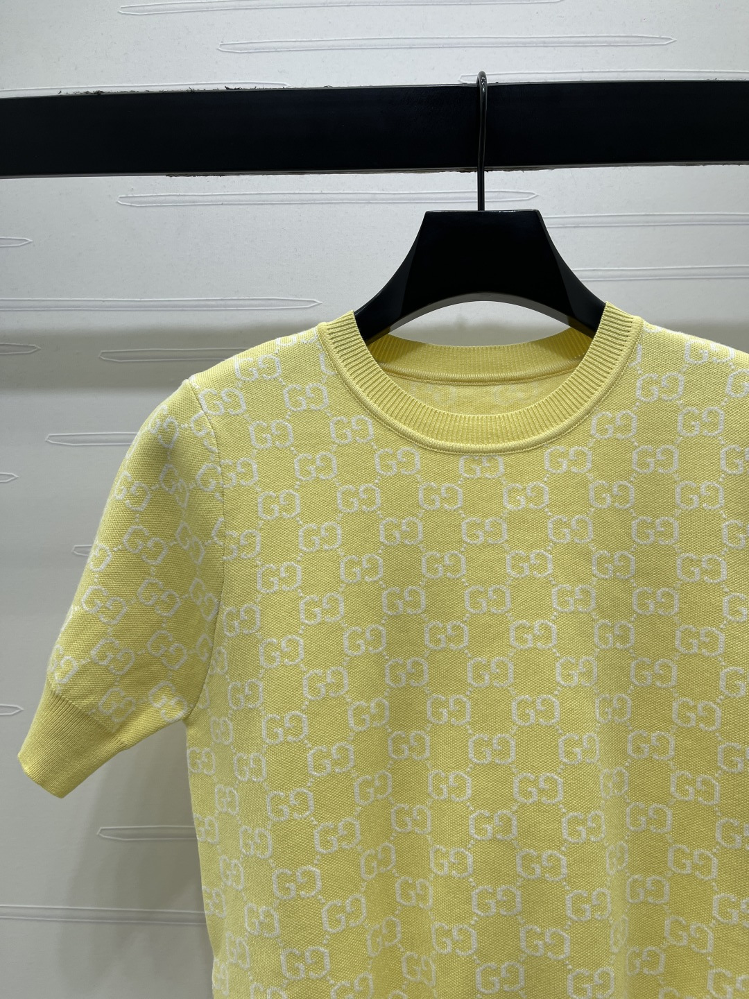 グッチ グラフィックプリント ジャカード ニットTシャツ 画像 5
