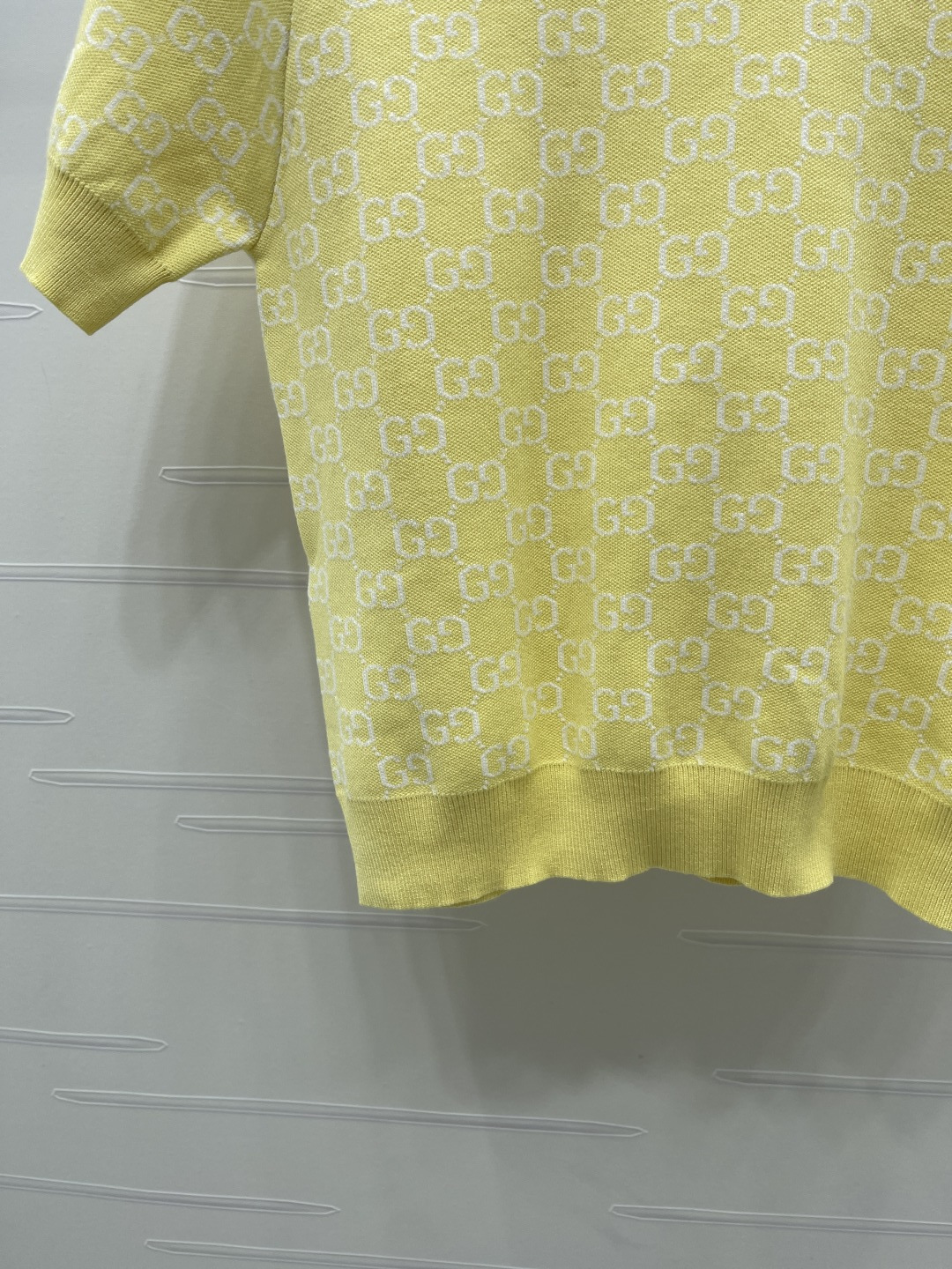 グッチ グラフィックプリント ジャカード ニットTシャツ 画像 6