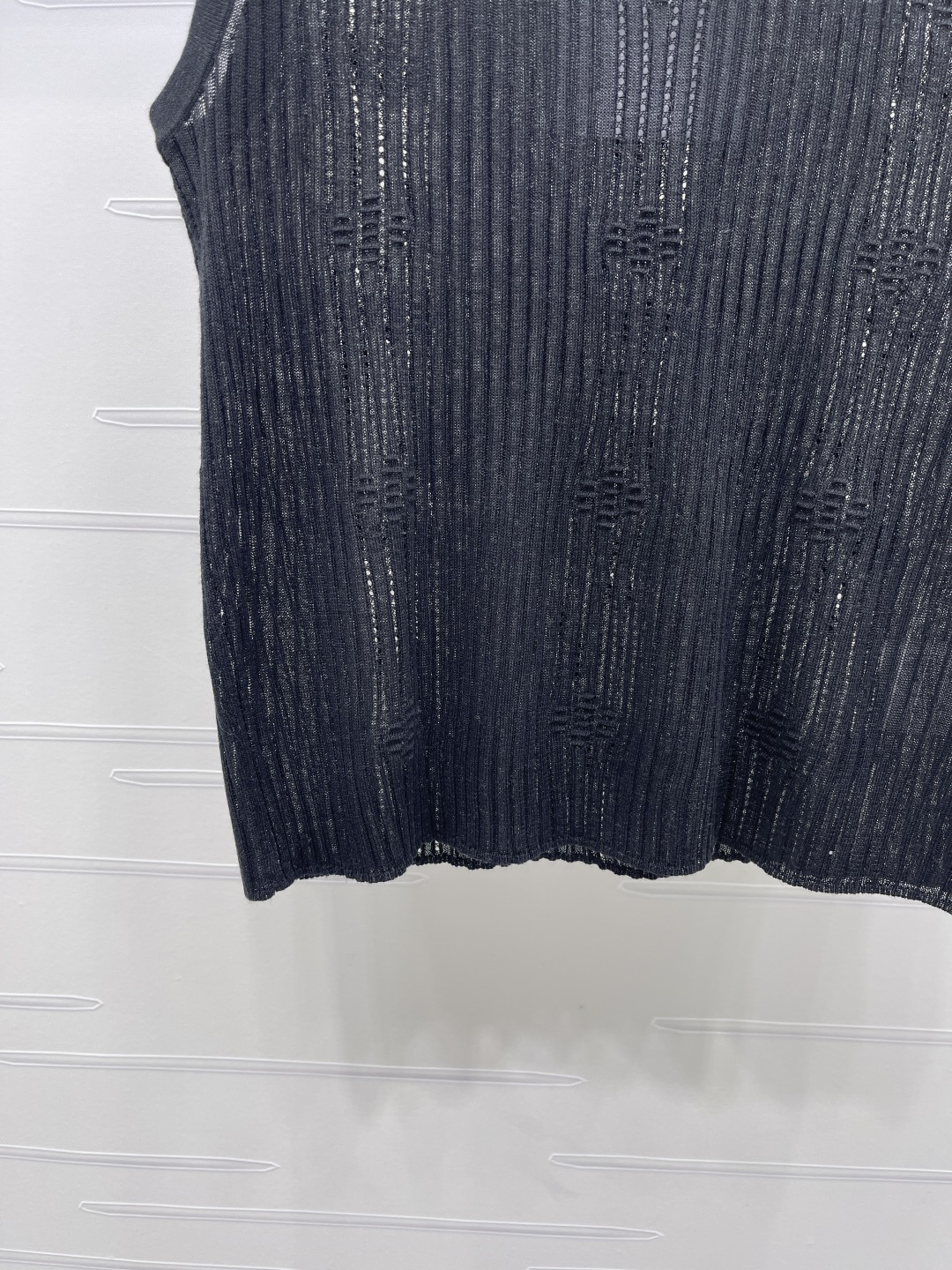 シャネル ロゴ刺繍 ニットタンクトップ 画像 6