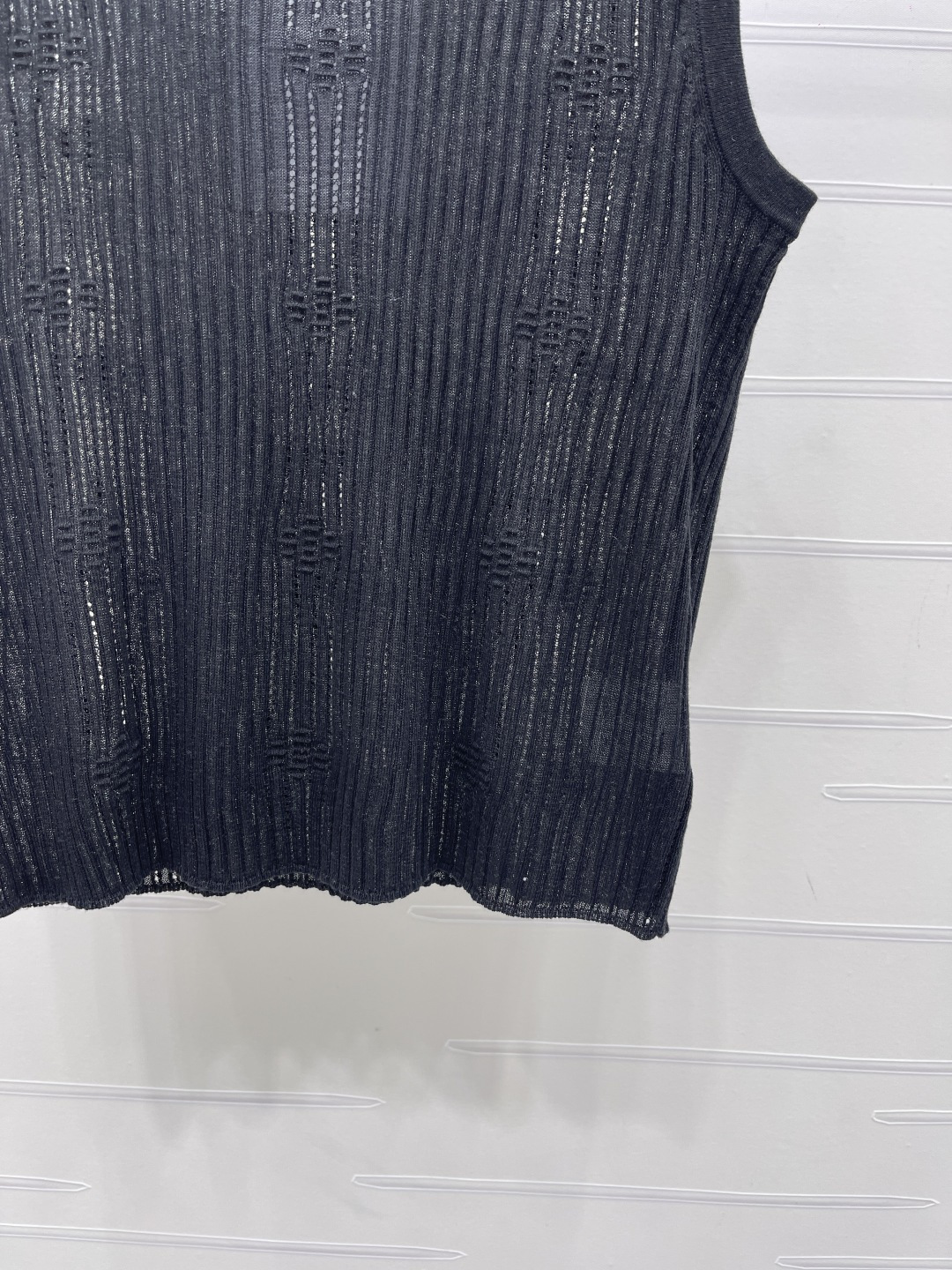 シャネル ロゴ刺繍 ニットタンクトップ 画像 7