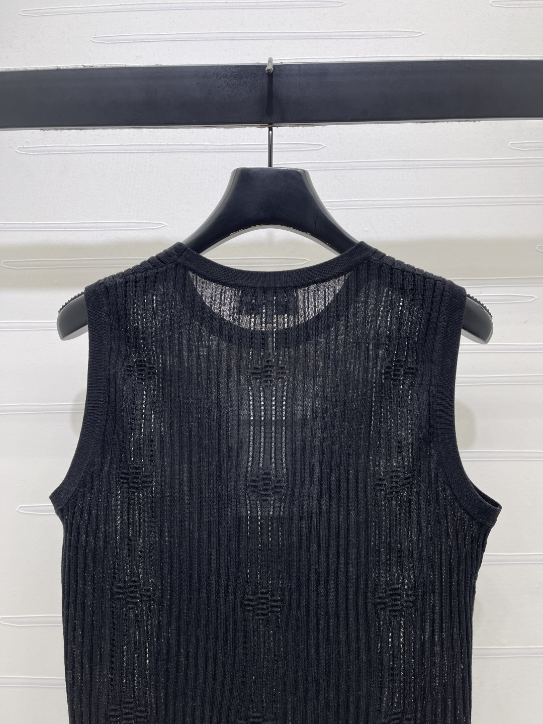 シャネル ロゴ刺繍 ニットタンクトップ 画像 8