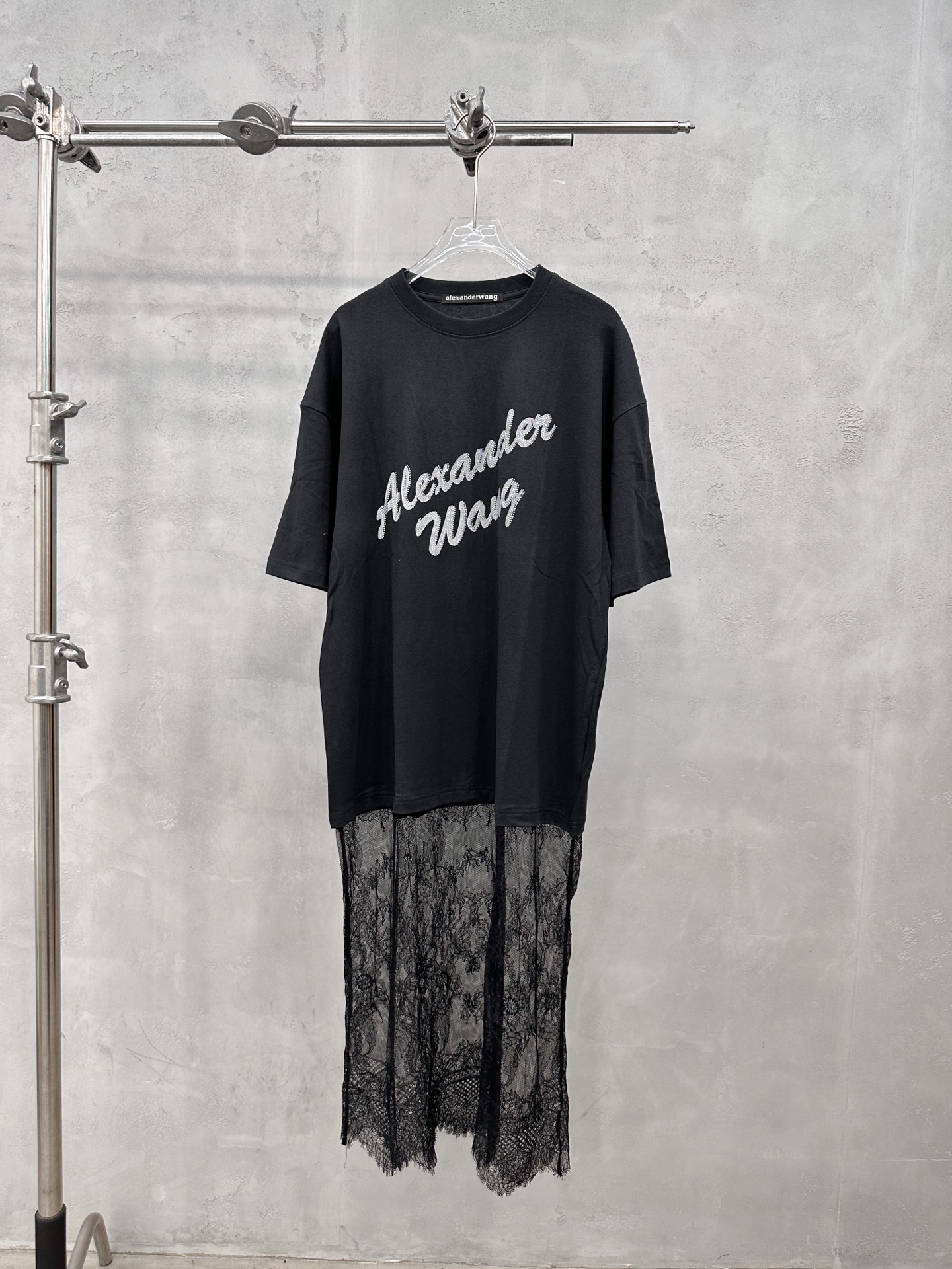 アレキサンダーワン グラフィックTシャツ レースパネルワンピース 詳細画像 1