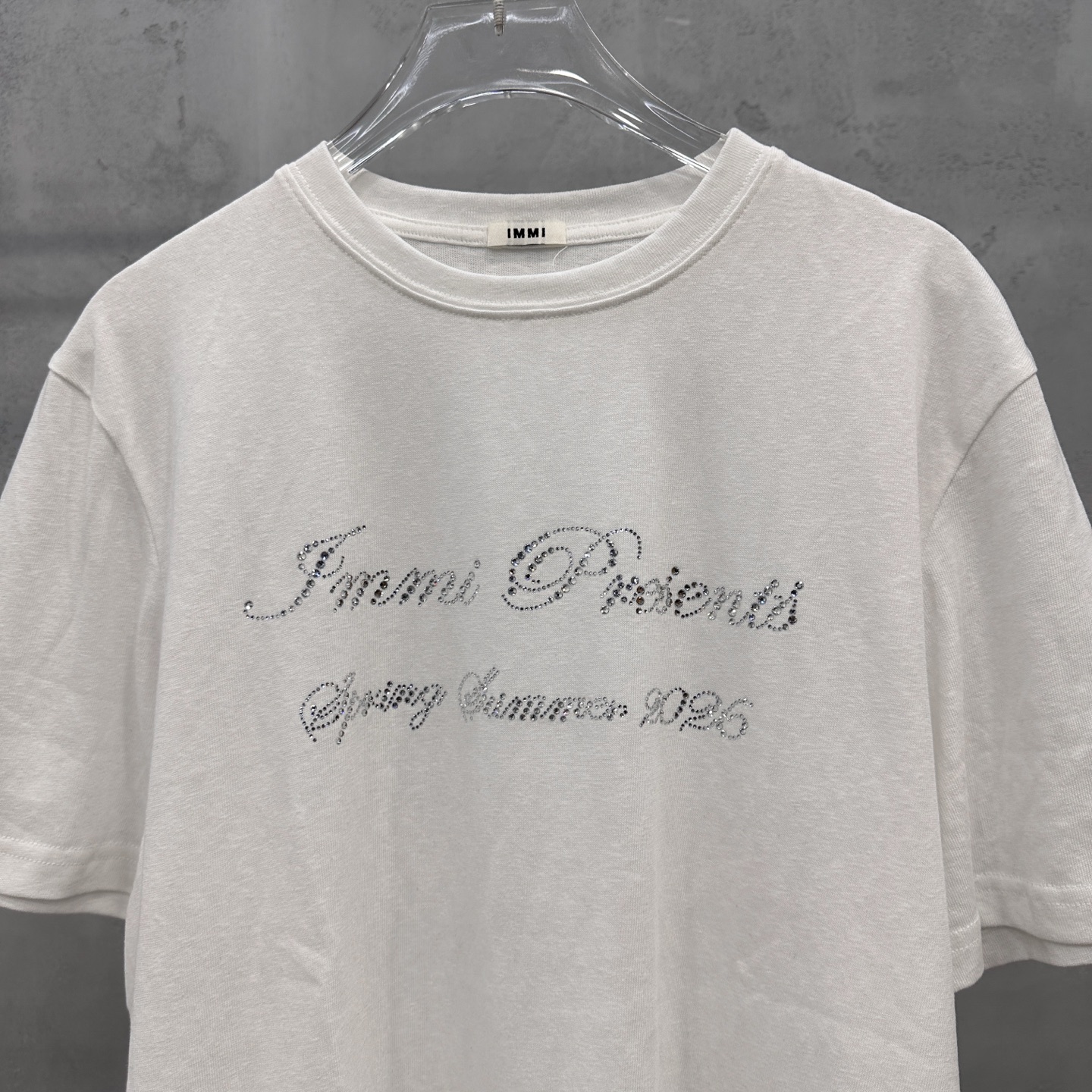 イミ ラインストーン ロゴ Tシャツ 詳細画像 3