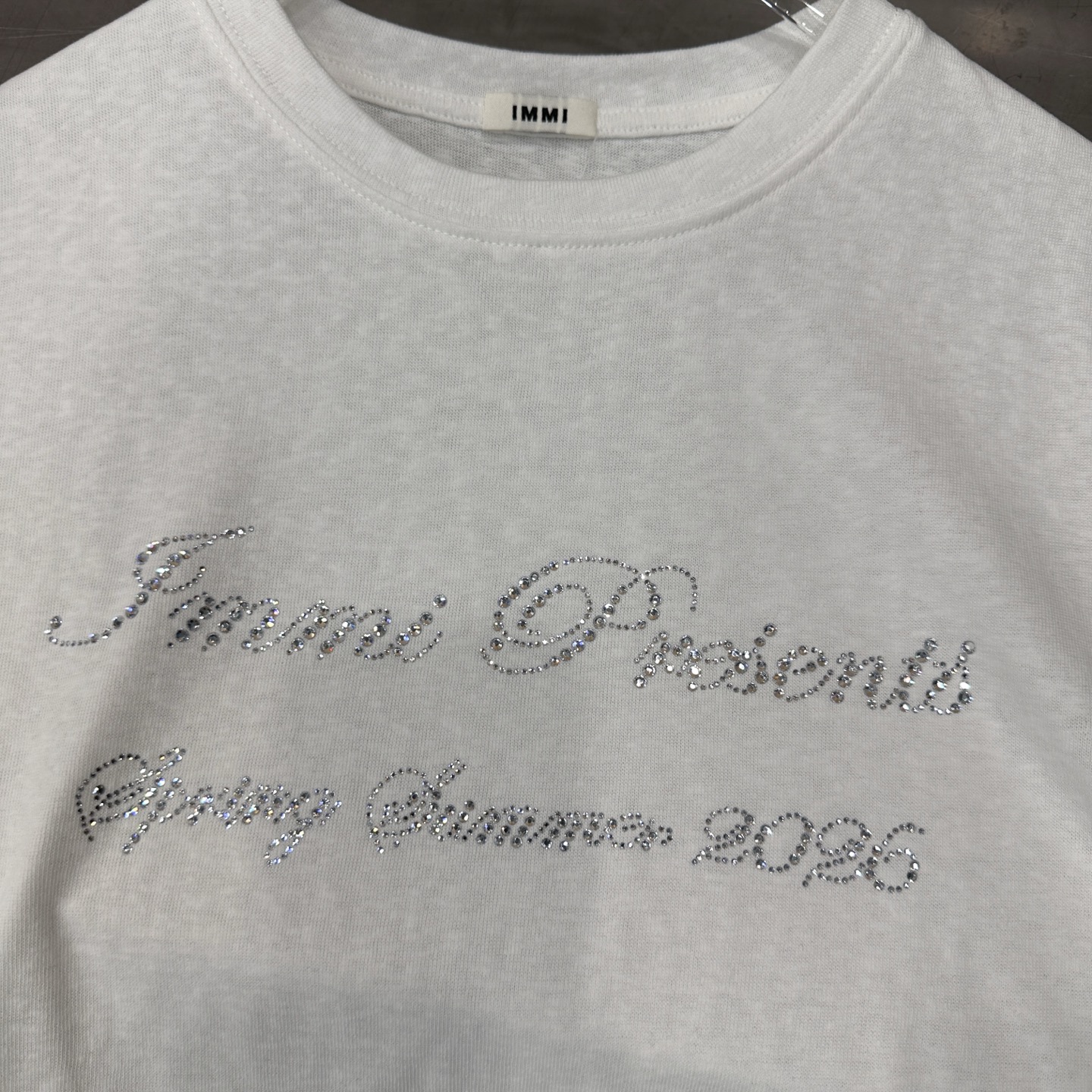 イミ ラインストーン ロゴ Tシャツ 画像 6