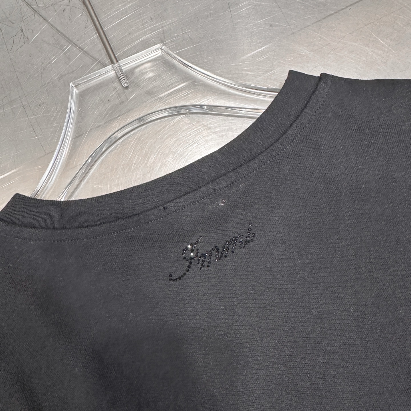 イミ ラインストーン スクリプトロゴ Tシャツ 画像 8