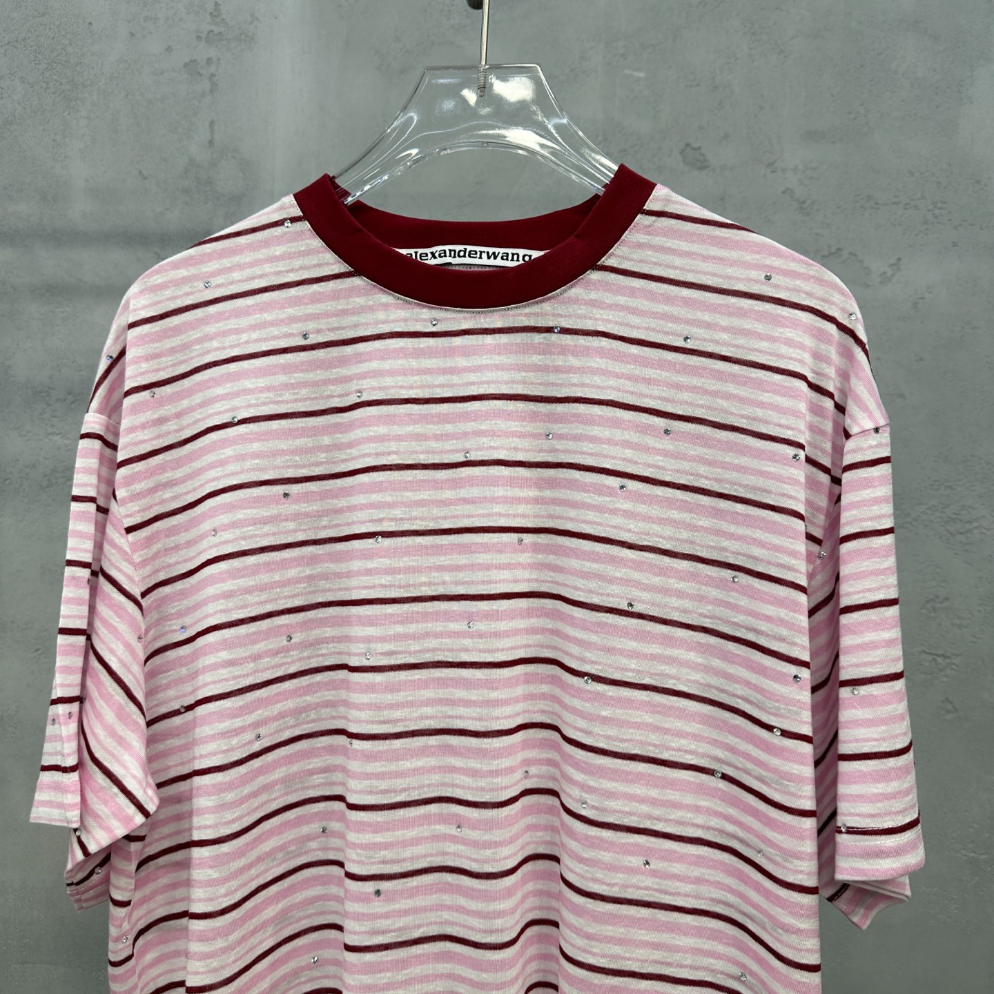 アレキサンダーワン ラインストーン ストライプ Tシャツ 詳細画像 3