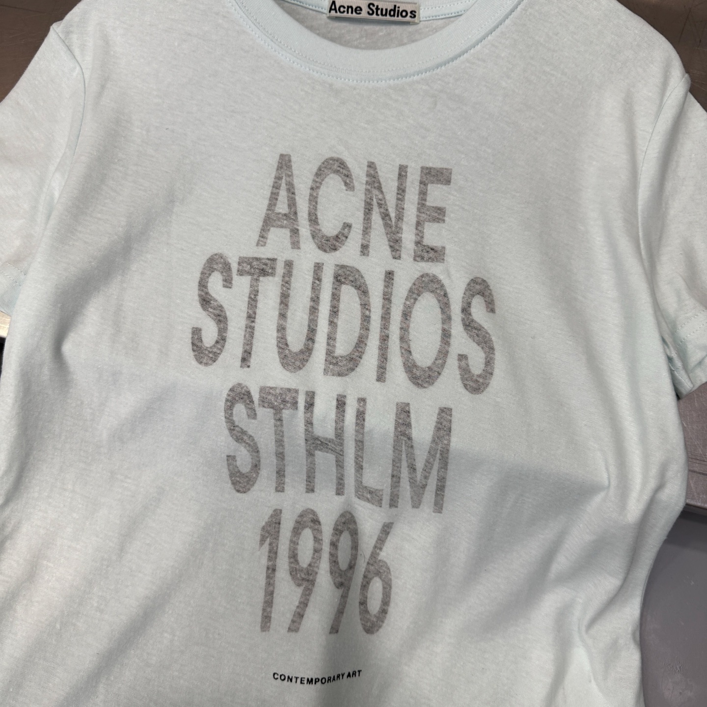 アクネ ストゥディオズ ウォッシュド グラフィック Tシャツ 画像 6