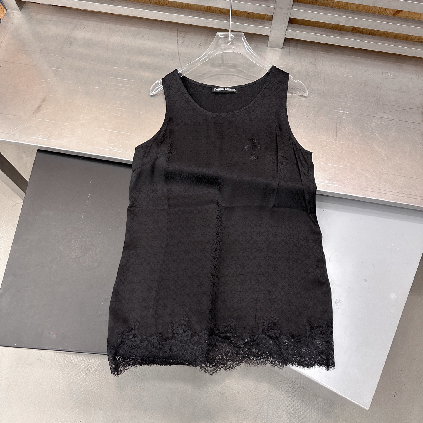 クロムハーツ ラインストーン レースパネル タンクトップ 画像 4