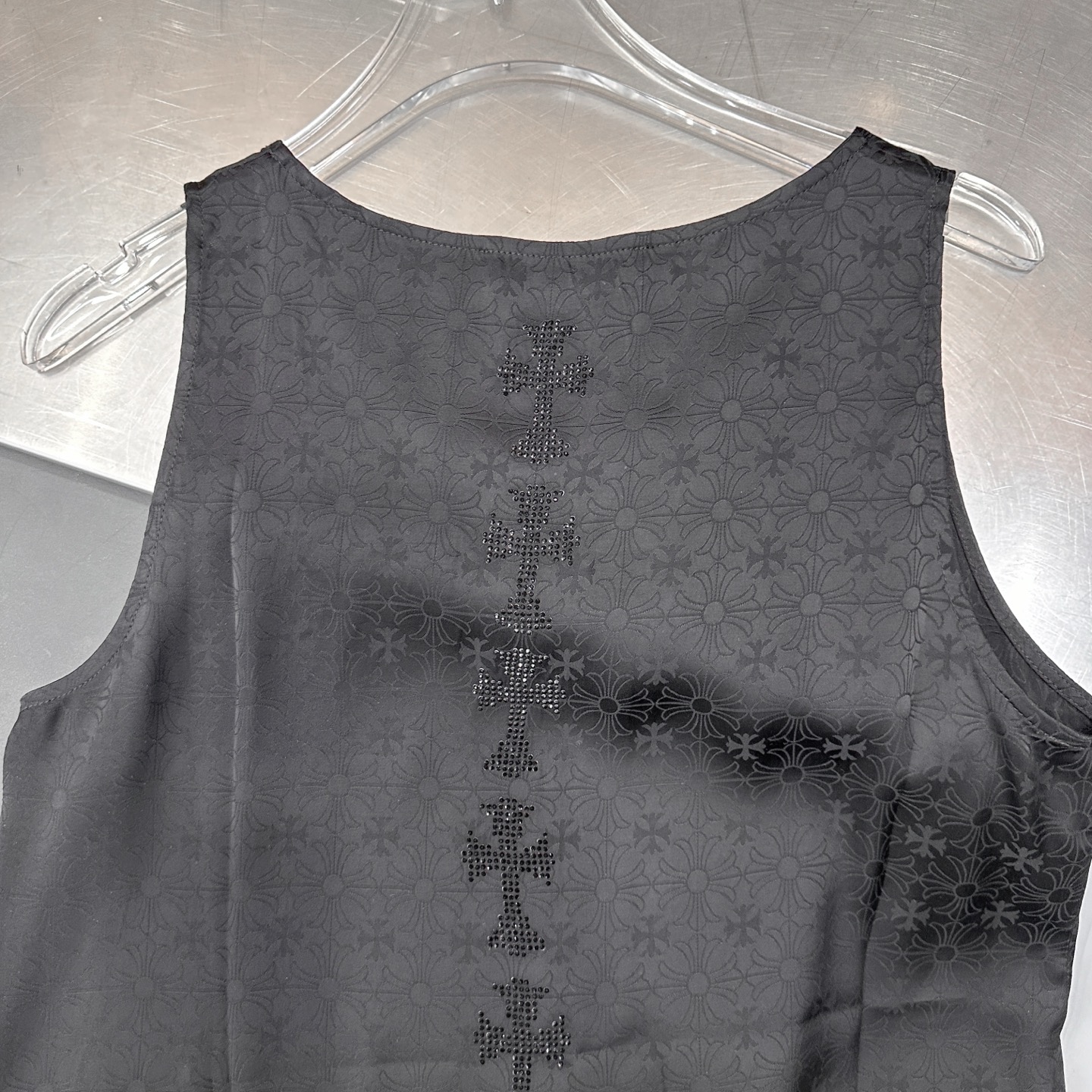 クロムハーツ ラインストーン レースパネル タンクトップ 画像 7