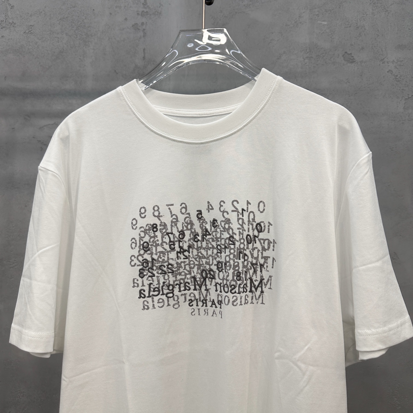 エムエム6 メゾン マルジェラ ナンバーロゴ Tシャツ 詳細画像 2
