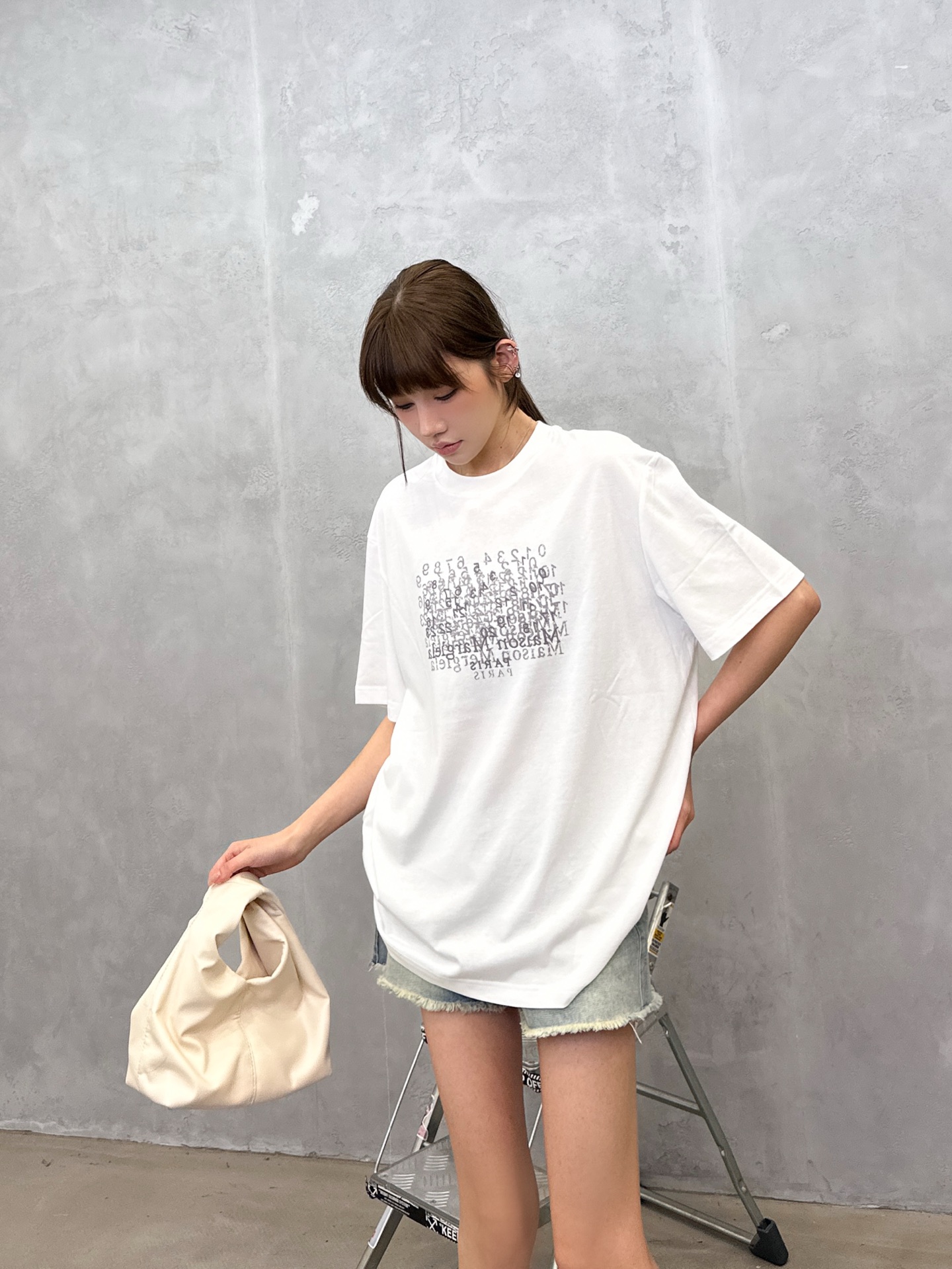エムエム6 メゾン マルジェラ ナンバーロゴ Tシャツ 画像 8