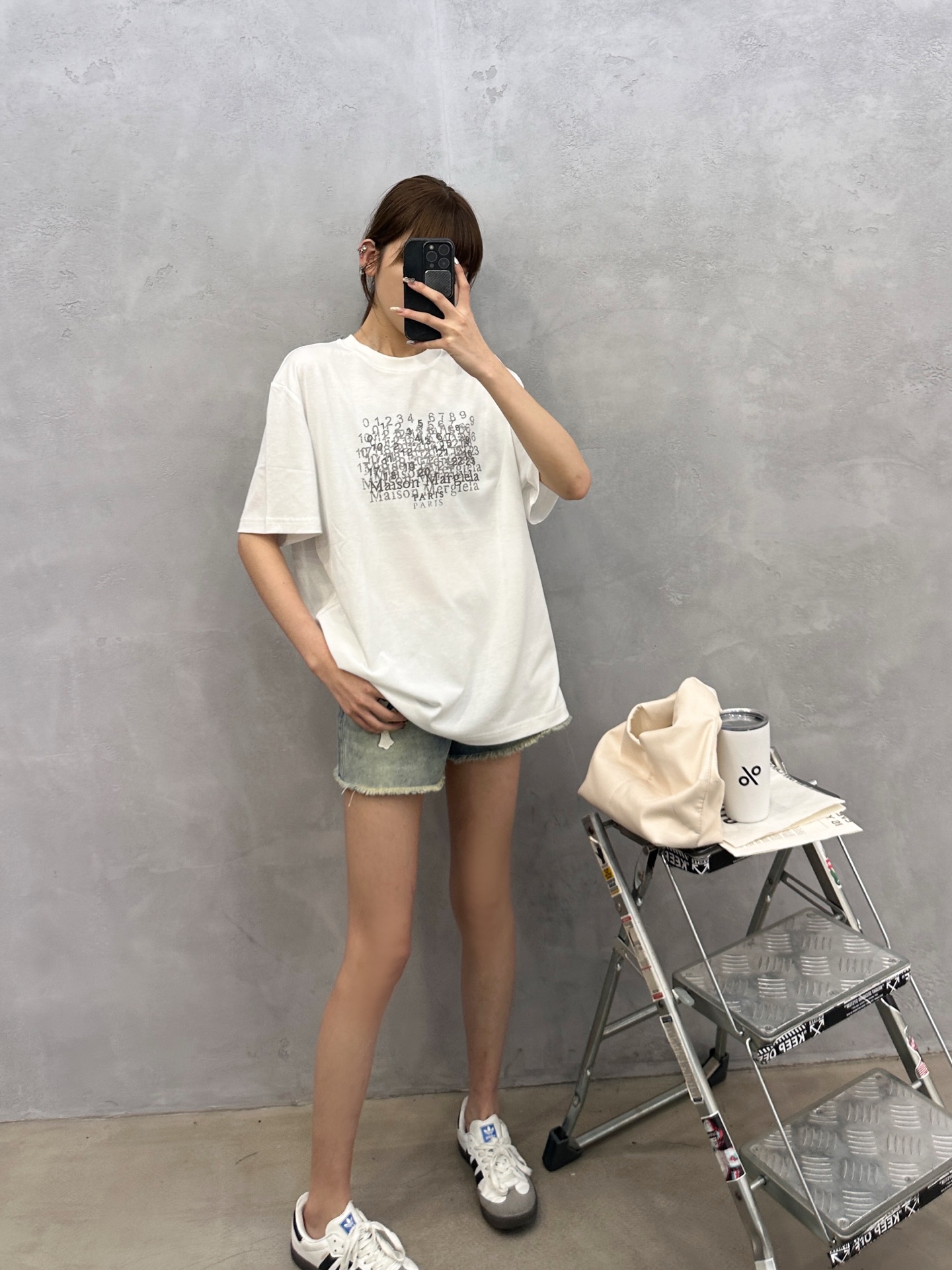 エムエム6 メゾン マルジェラ ナンバーロゴ Tシャツ 画像 9