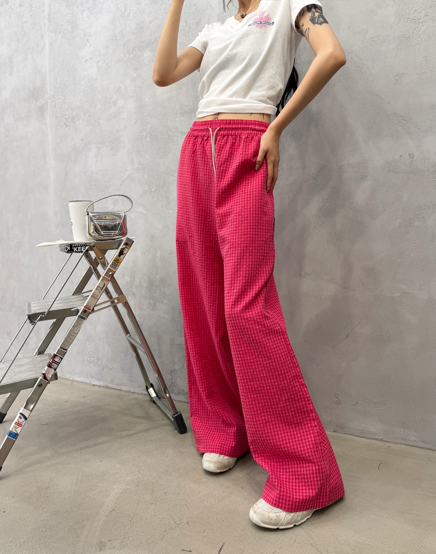 アレキサンダーワン ラインストーン ワイドパンツ 画像 9