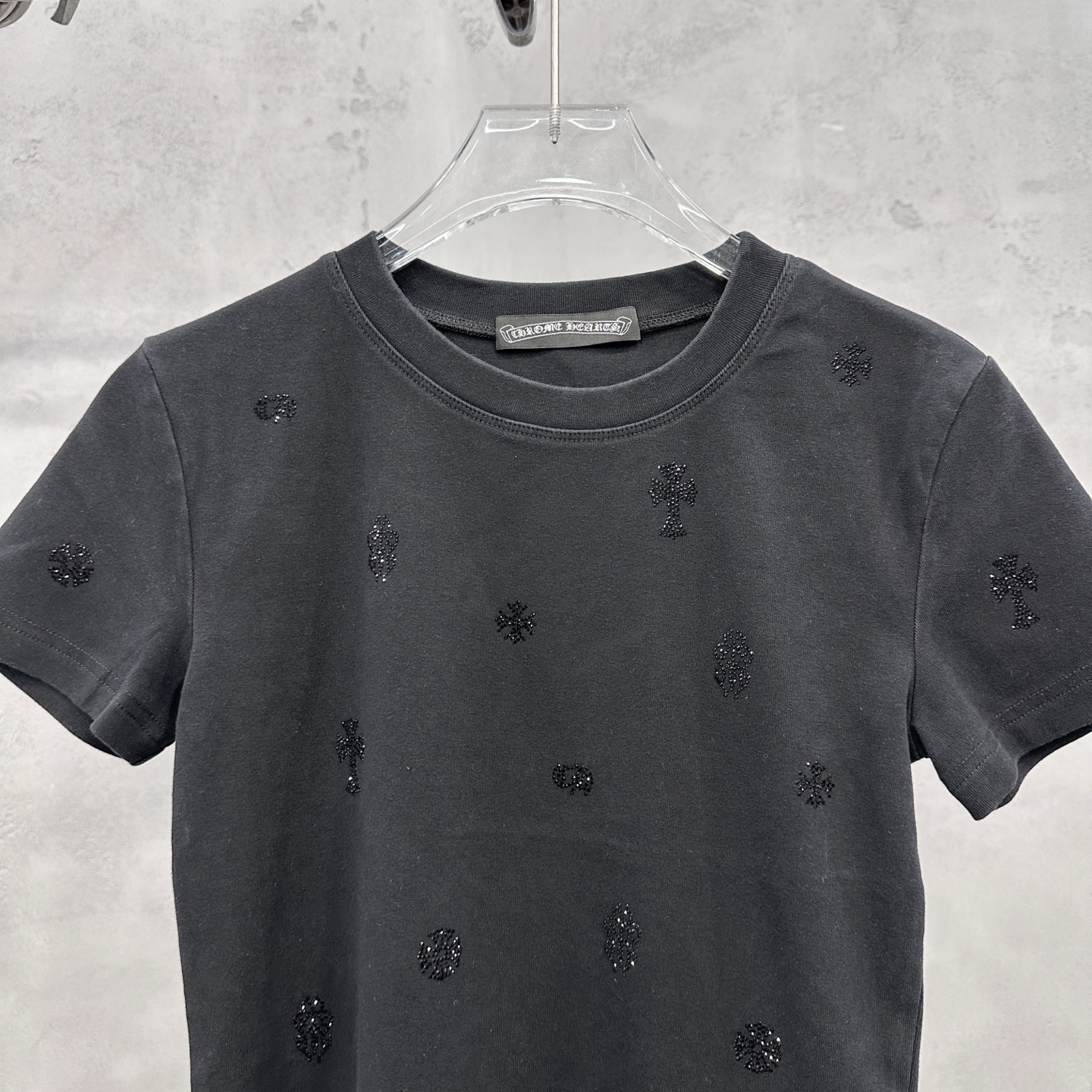 クロムハーツ ラインストーン ウォッシュド Tシャツ 詳細画像 2