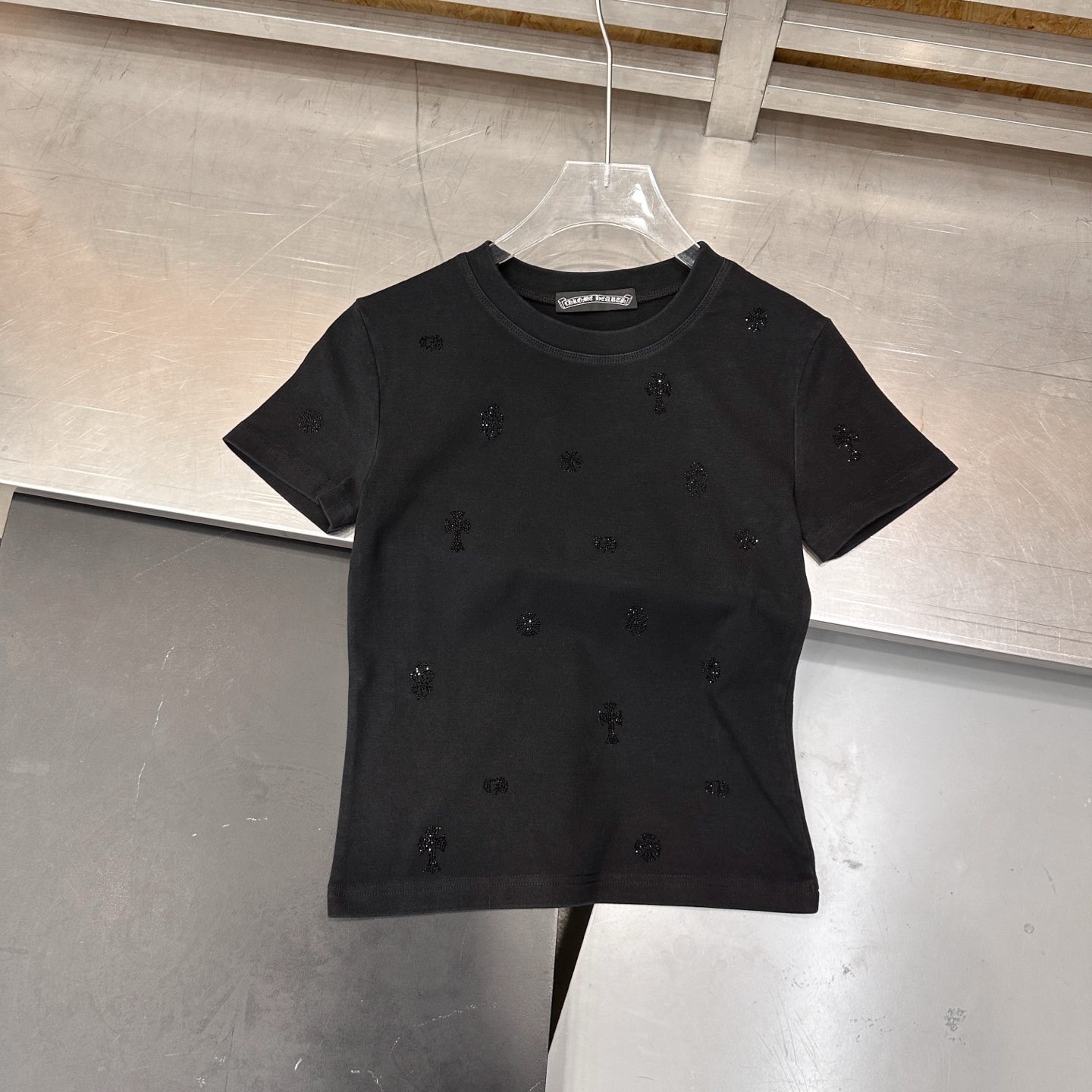 クロムハーツ ラインストーン ウォッシュド Tシャツ 画像 4