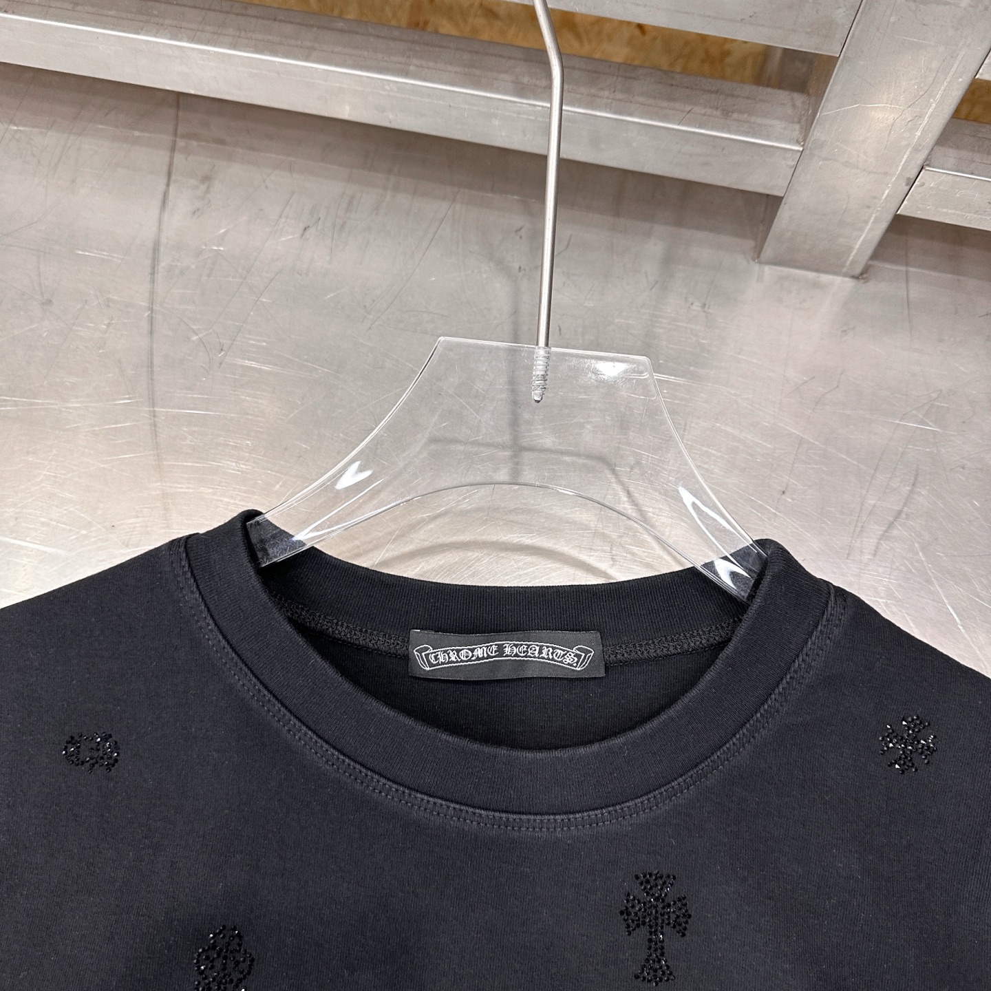 クロムハーツ ラインストーン ウォッシュド Tシャツ 画像 5