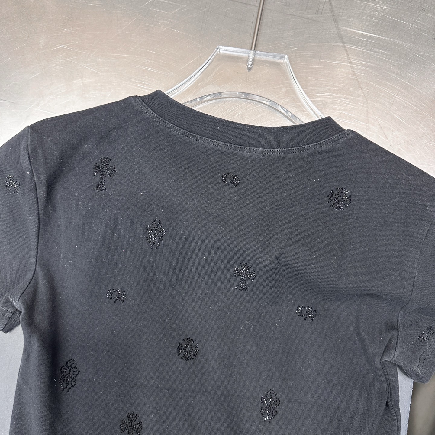 クロムハーツ ラインストーン ウォッシュド Tシャツ 画像 8