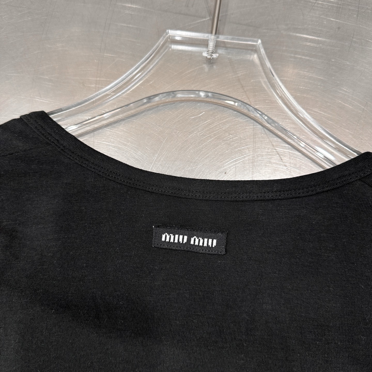 ミュウミュウ ロゴ刺繍 Tシャツ 画像 7