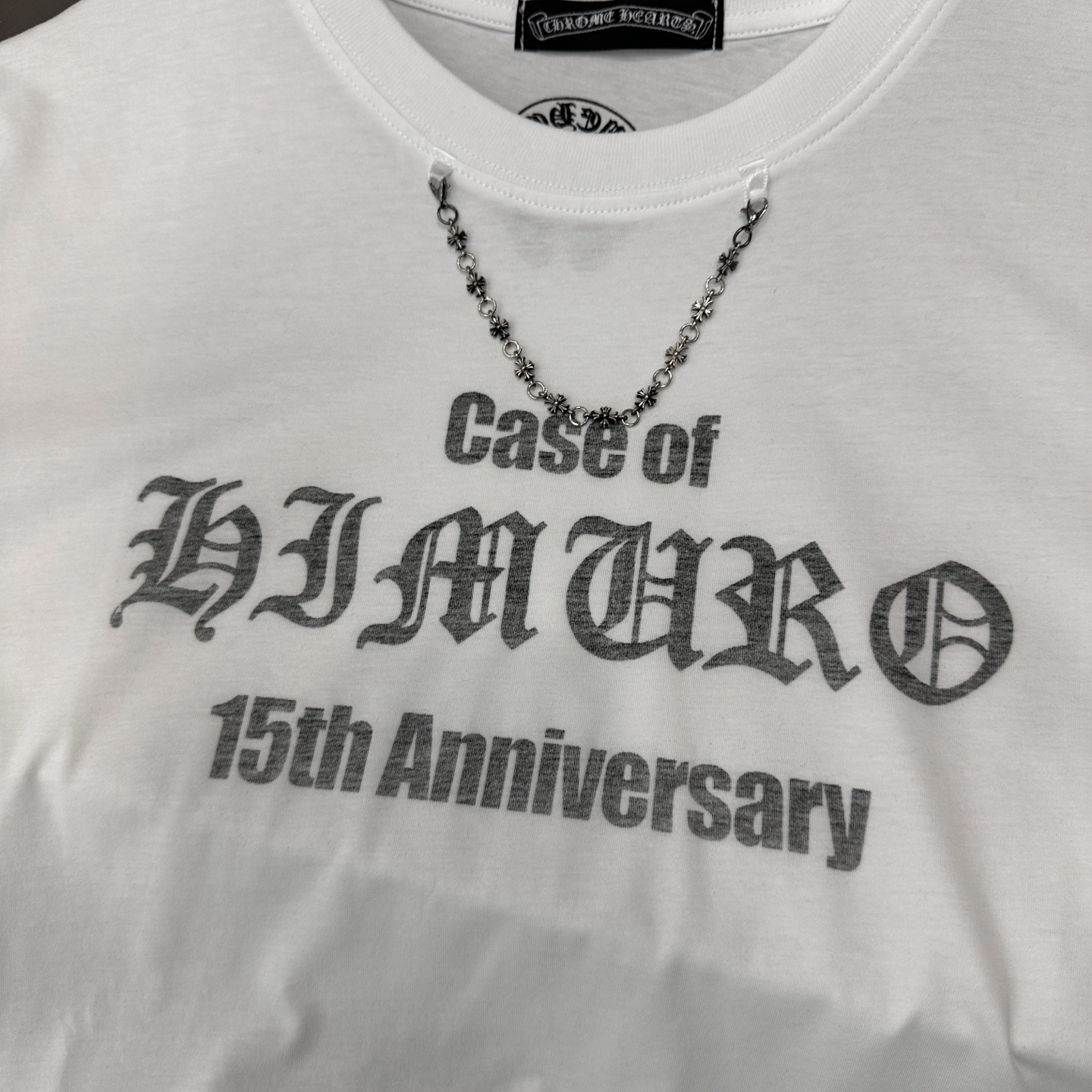 クロムハーツ ネックレスディテール ウォッシュド グラフィック Tシャツ 画像 6