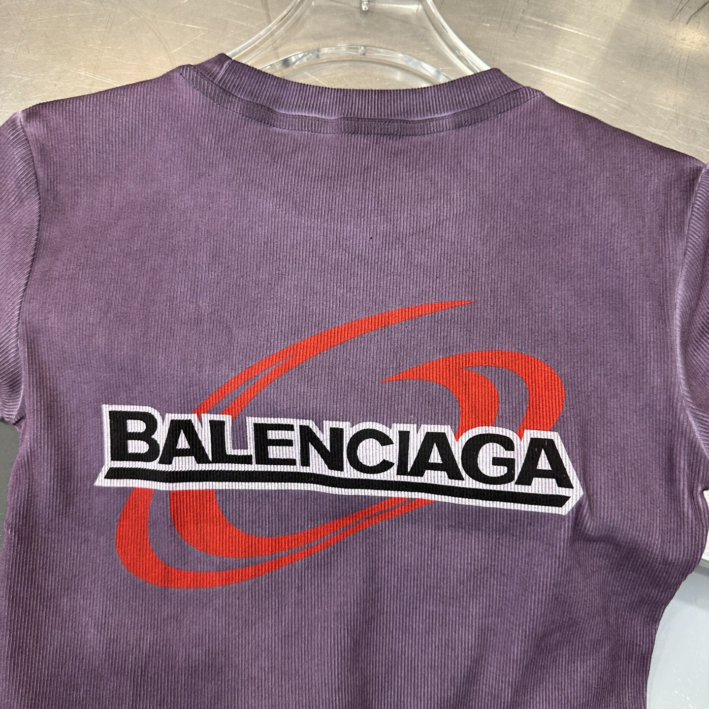 バレンシアガ ロゴ ウォッシュド Tシャツ 画像 5