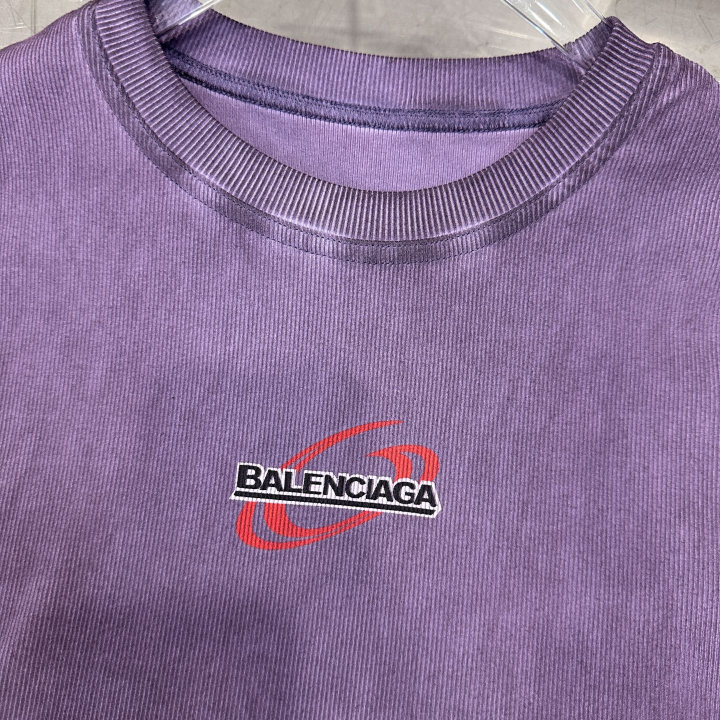 バレンシアガ ロゴ ウォッシュド Tシャツ 画像 7