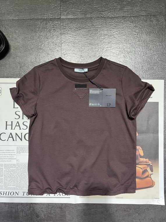 プラダ レーストリム コットンTシャツ 画像 5