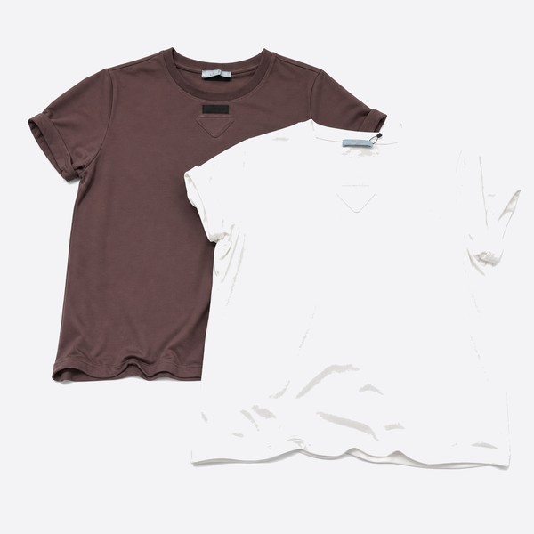プラダ レーストリム コットンTシャツ