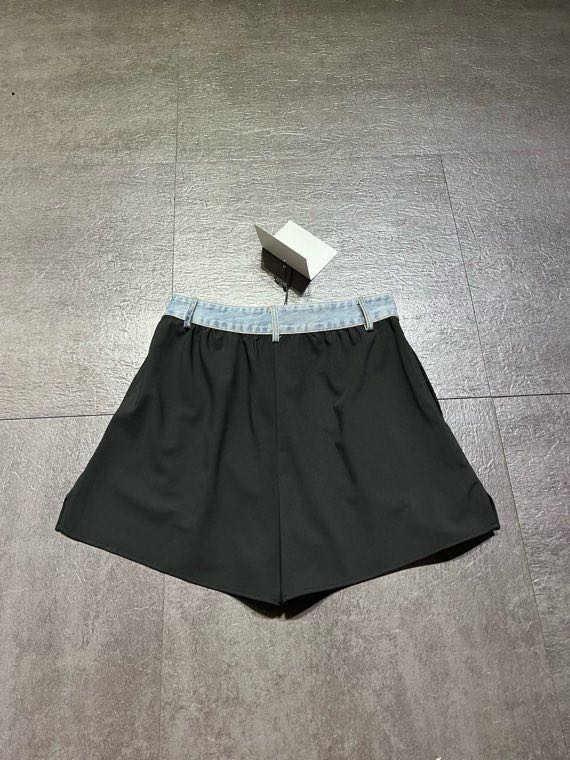 アレキサンダーワン デニムウエストバンド ミッドライズショーツ 画像 6