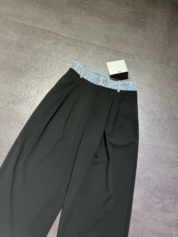 アレキサンダーワン デニムウエストバンド ミッドライズパンツ 1WC3264044001 画像 6
