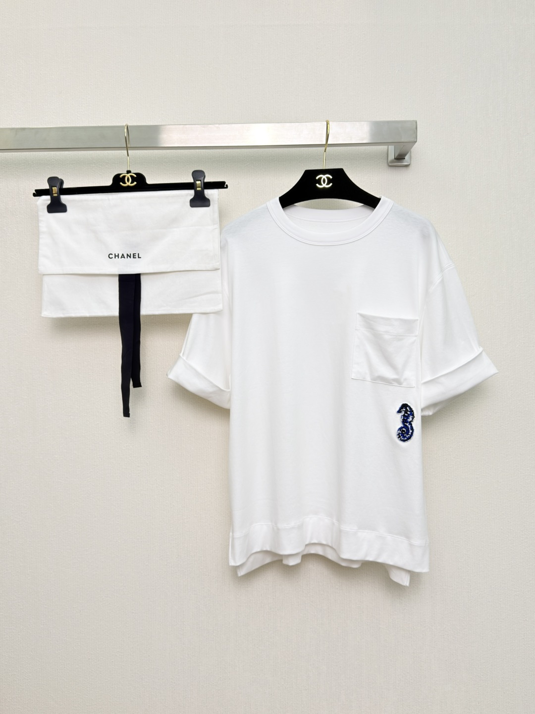 シャネル ココビーチ シーホース刺繍Tシャツ 詳細画像 1