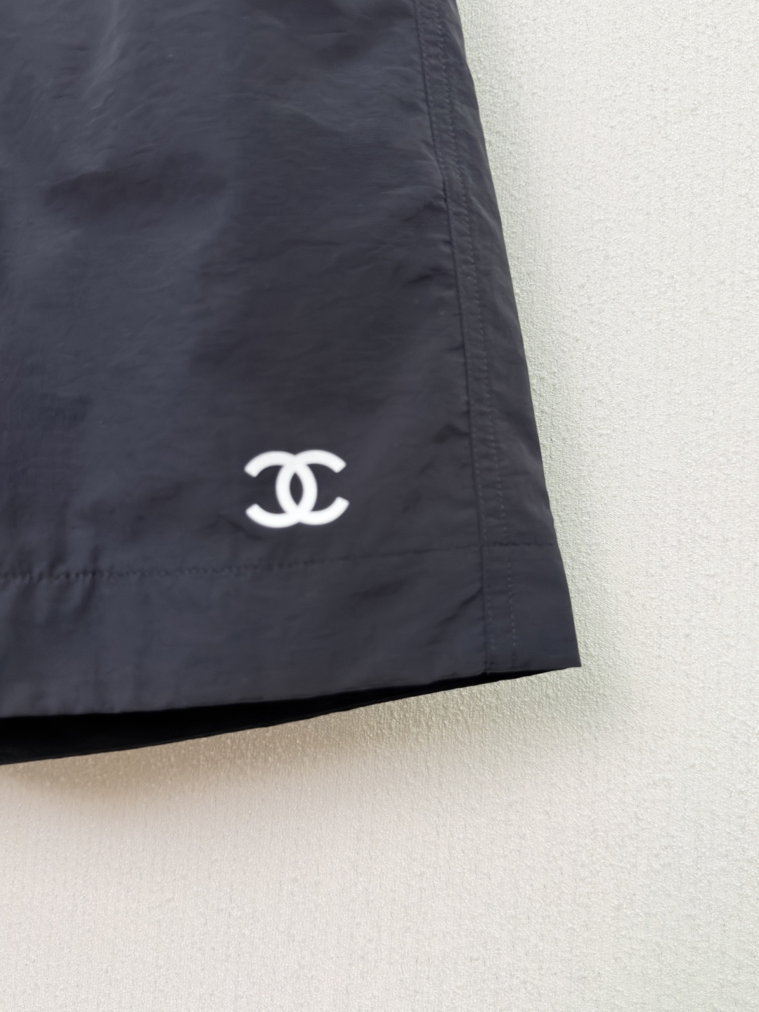 シャネル ネイビー ロゴ刺繍 スポーツショーツ 画像 4