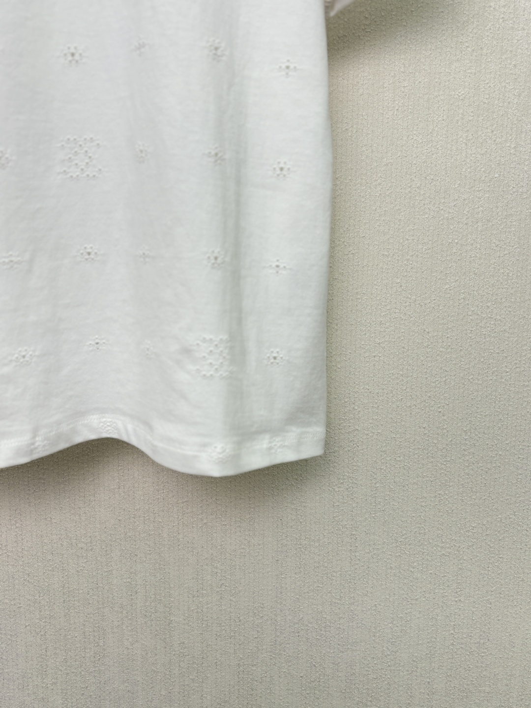シャネル 26P ホワイト 透かし刺繍Tシャツ 詳細画像 3