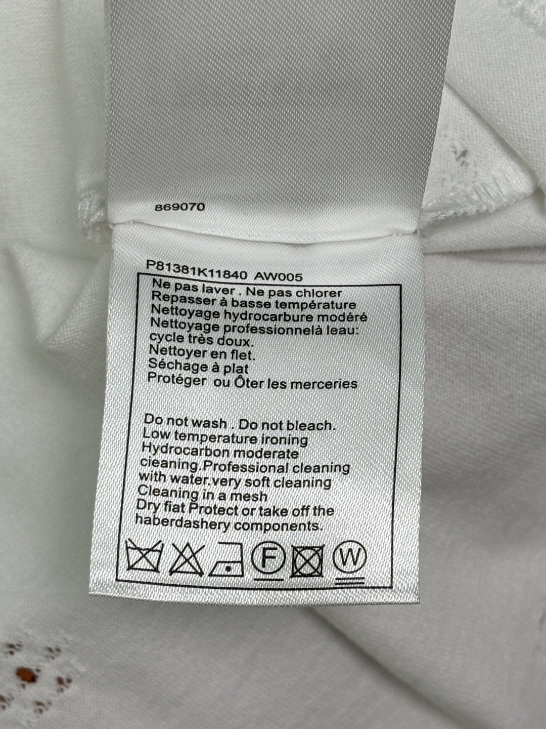 ホワイト 刺繍コットンタンクトップ 画像 9