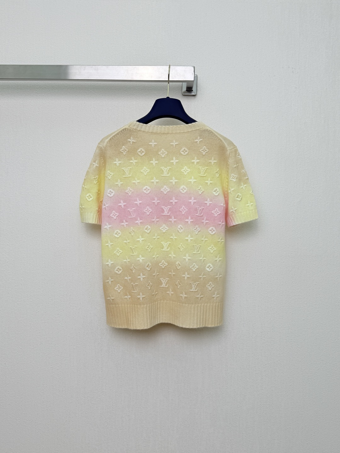 ルイ ヴィトン モノグラム刺繍 半袖ニットトップ 画像 8