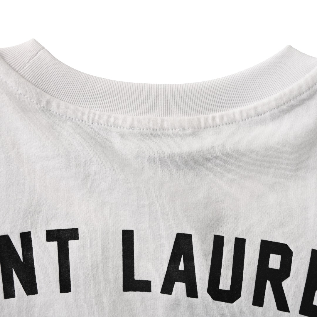 サンローラン SLP ニューヨークプリント Tシャツ ライトグレー 画像 6