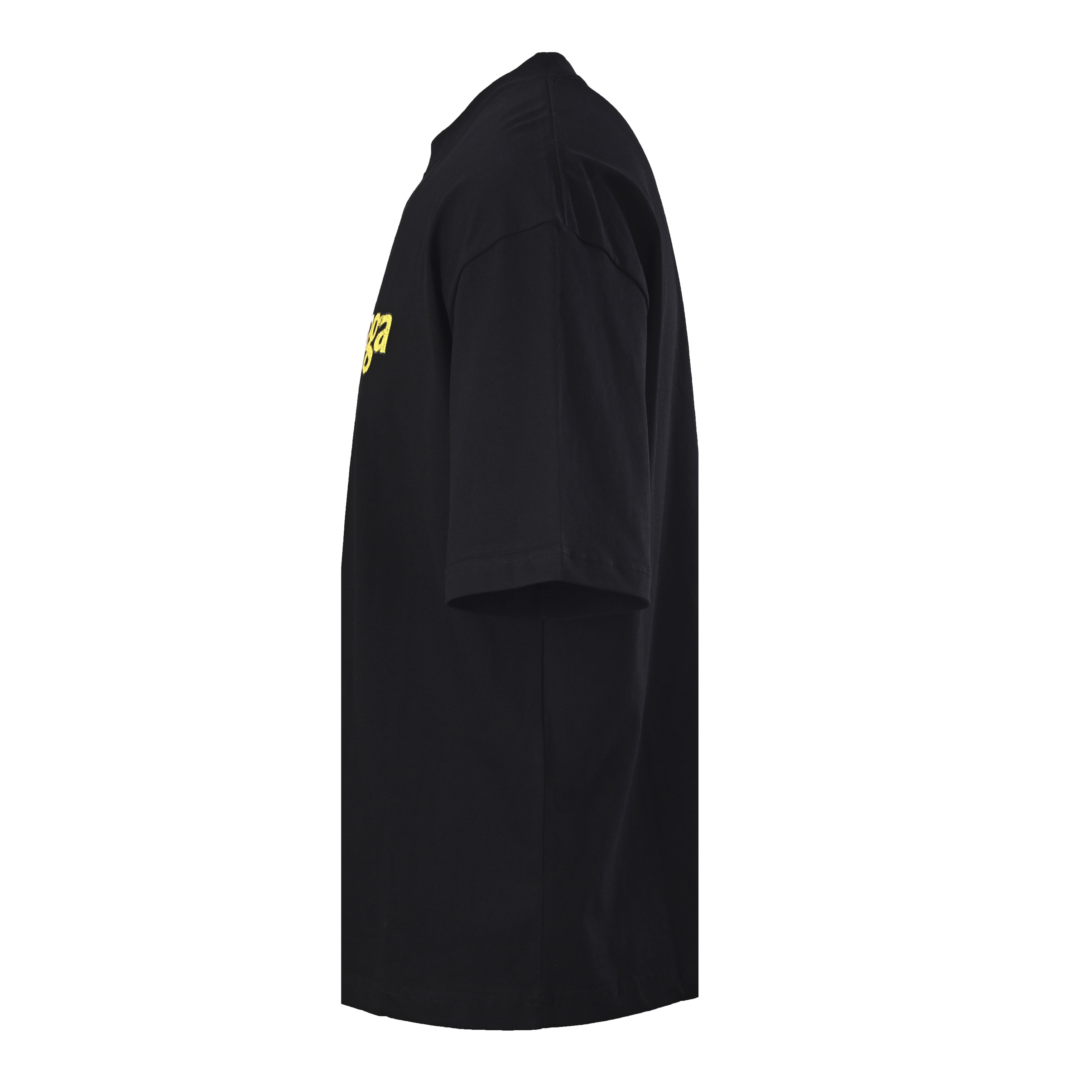 バレンシアガ BLCG クラック ゴールドロゴ Tシャツ ブラック 詳細画像 2