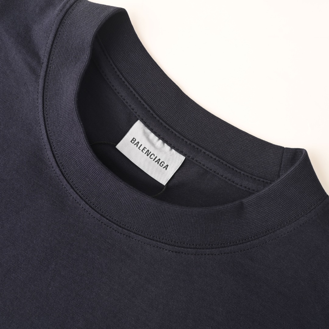 バレンシアガ WFP ミディアムフィット Tシャツ ネイビー 画像 4