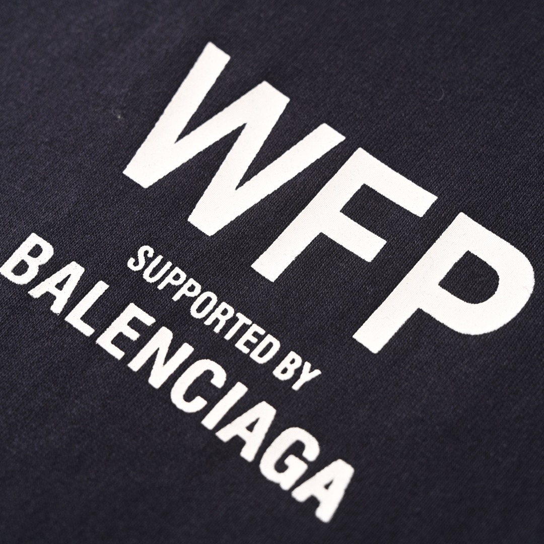バレンシアガ WFP ミディアムフィット Tシャツ ネイビー 画像 5