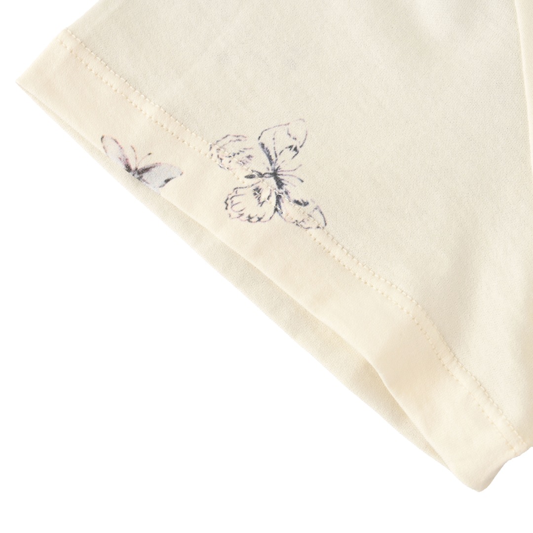 ディオール Dioresque Butterfly コットンジャージー Tシャツ ベージュ マルチカラー 613T07A4263_X1846 画像 6
