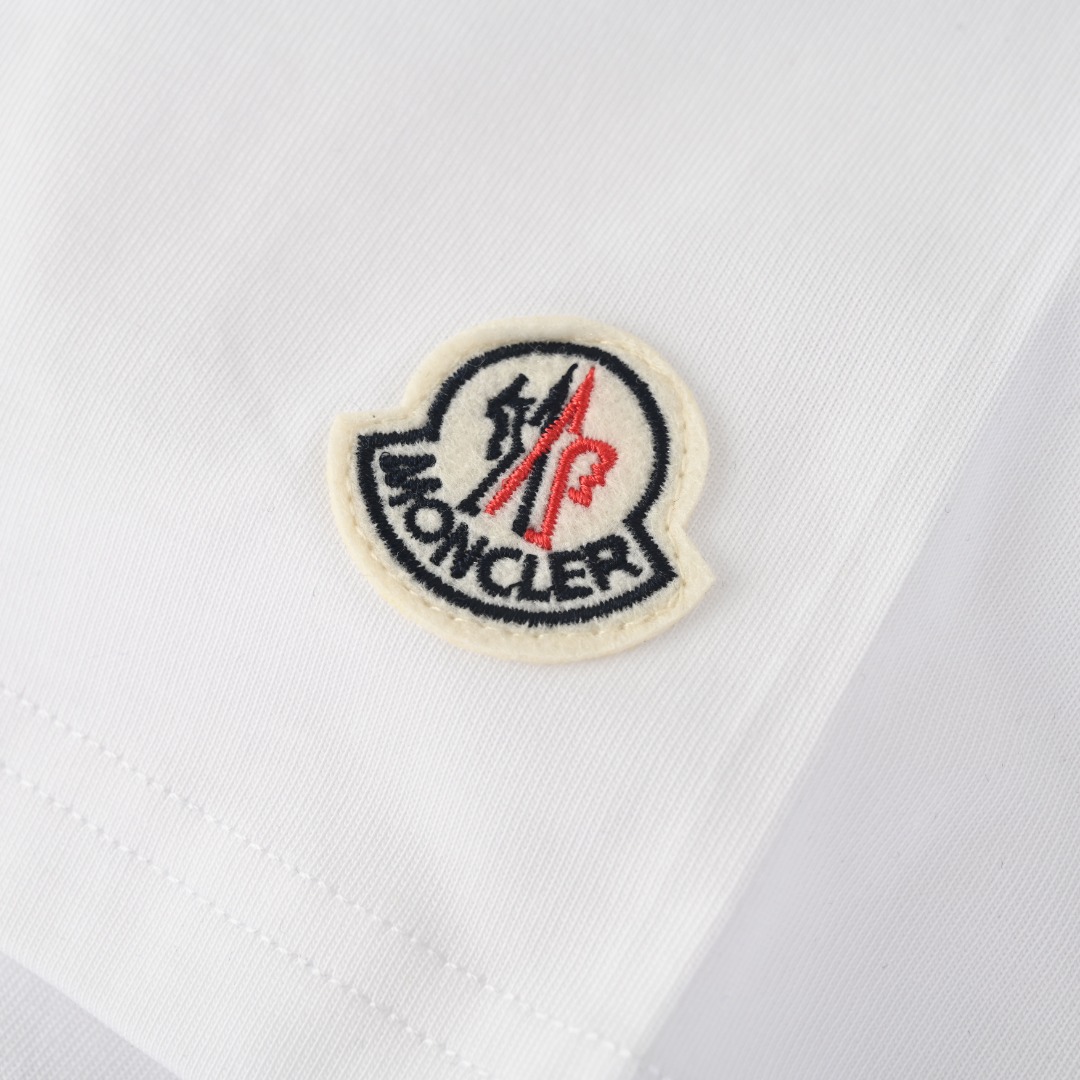 モンクレール MC 刺繍ロゴ Tシャツ ホワイト 画像 6