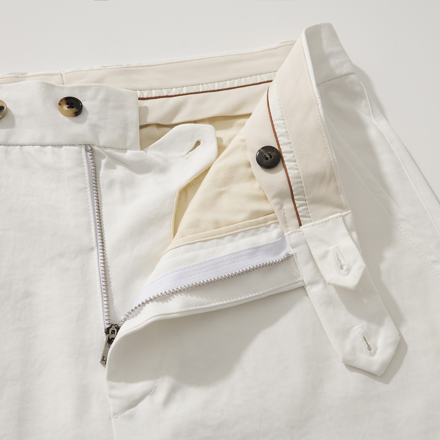 ロロ ピアーナ Carlo コットン パンツ ホワイト 画像 6